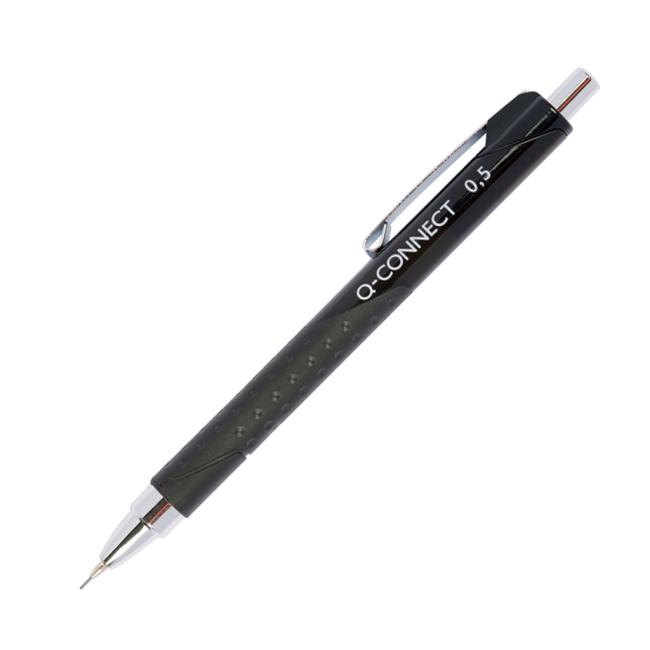 Q-CONNECT Mikrostift mit Metallmechanismus 0,5 mm schwarz