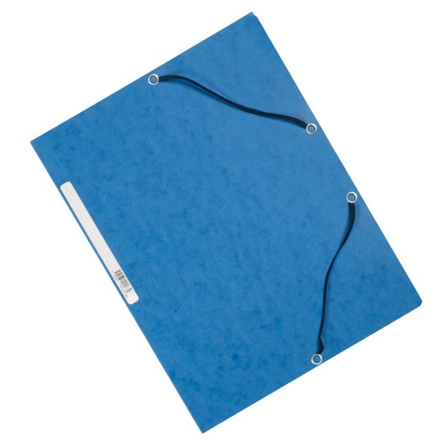 [QC002167] Glatte Kartonverpackung mit Gummiband, Q-CONNECT blau