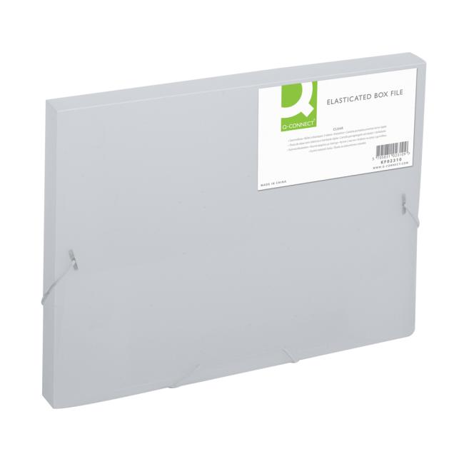 [QC002310] Kunststoffbox mit Gummiband Q-CONNECT Milch