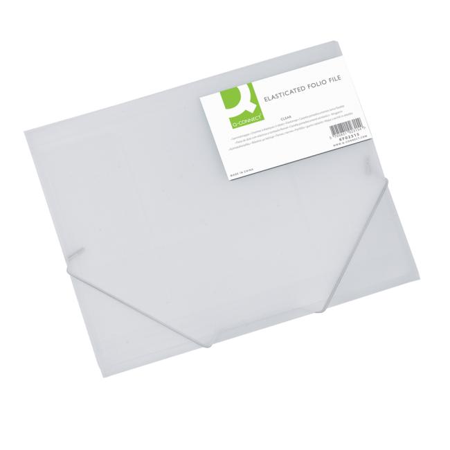 Kunststoffverpackung mit Gummiband Q-CONNECT Milch
