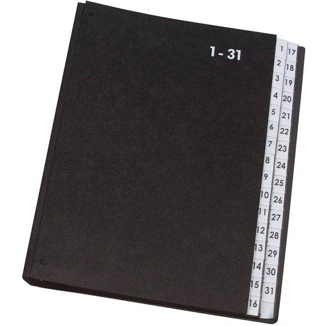 [QC004564] Signaturbuch 1-31 Q-CONNECT schwarz