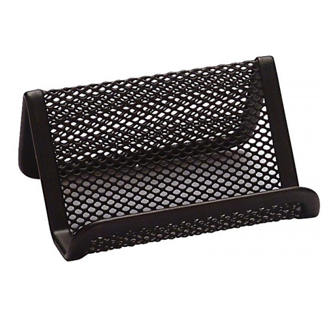 [QC004728] Draht-Visitenkartenständer 95x75x45mm schwarz