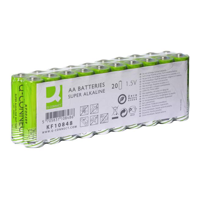 Q-CONNECT AA-Batterien, 20 Stück