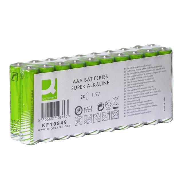 [QC010849] Q-CONNECT AAA Mikrozellenbatterie, 20 Stück