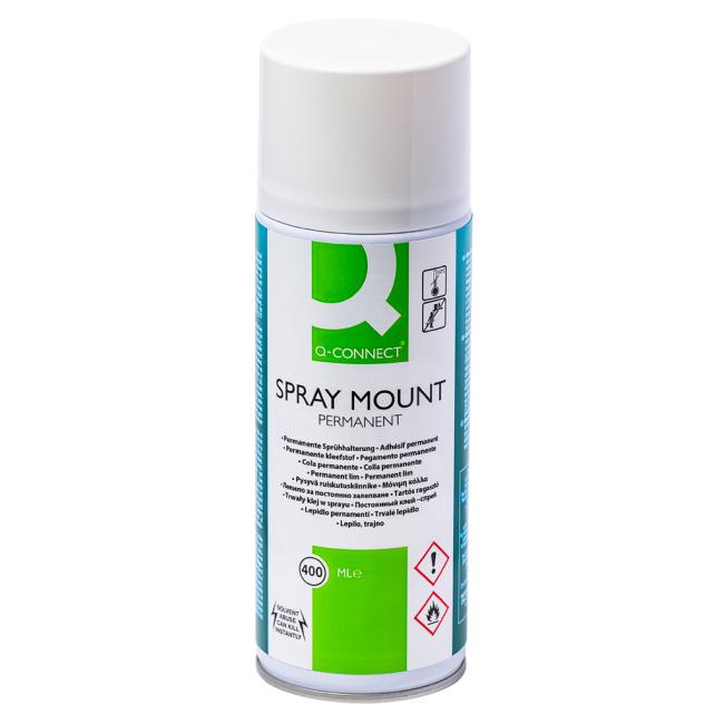 Q-CONNECT Schnellmontage-Sprühkleber 400 ml, permanent