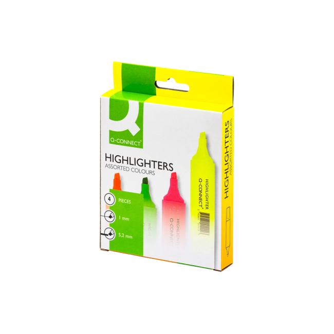 Q-CONNECT 4S Textmarker-Set