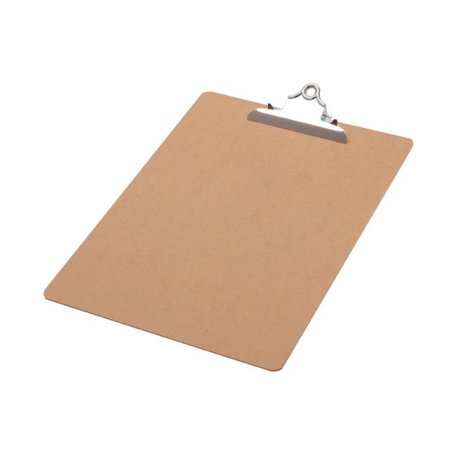 [QC011208] Schreibblock mit Clip A3 Q-CONNECT Holzbraun