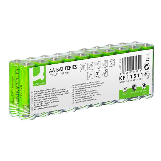 [QC011511] Q-CONNECT AA Nordic Swan Batterie, 20 Stück