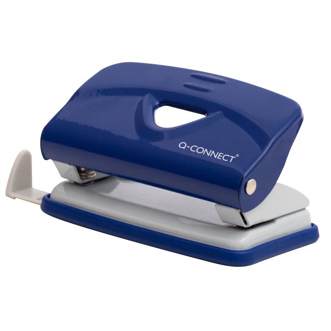 [QC014215] Q-CONNECT 10-Blatt-Locher blau/grau
