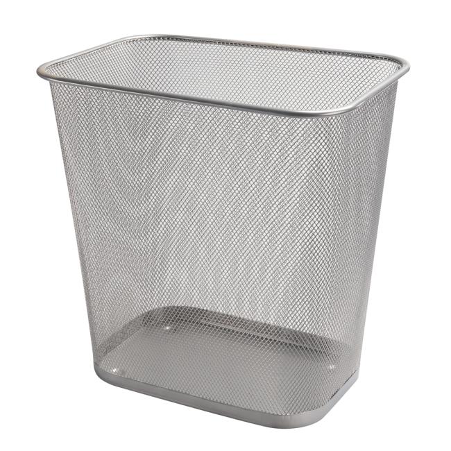 Drahtkorb 13 l quadratisch silber
