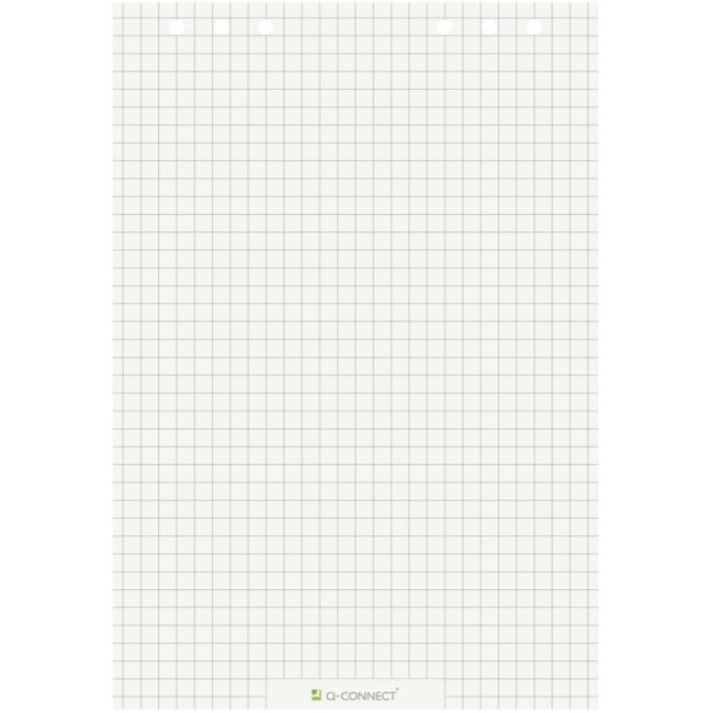 [QC015416] Flipchart-Papierblock Q-CONNECT, quadratisch, recycelt, 20 Blatt, 5 Stück