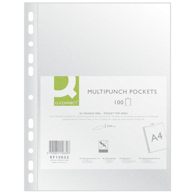 [QC015632] Euro-Hülle Q-CONNECT A4 matt 40 µm in Tasche