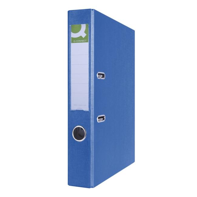 Hebelordner Q-CONNECT halbkunststoff 5 cm blau