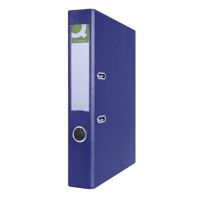Hebelordner Q-CONNECT, halbkunststoffisch, 5 cm, dunkelblau