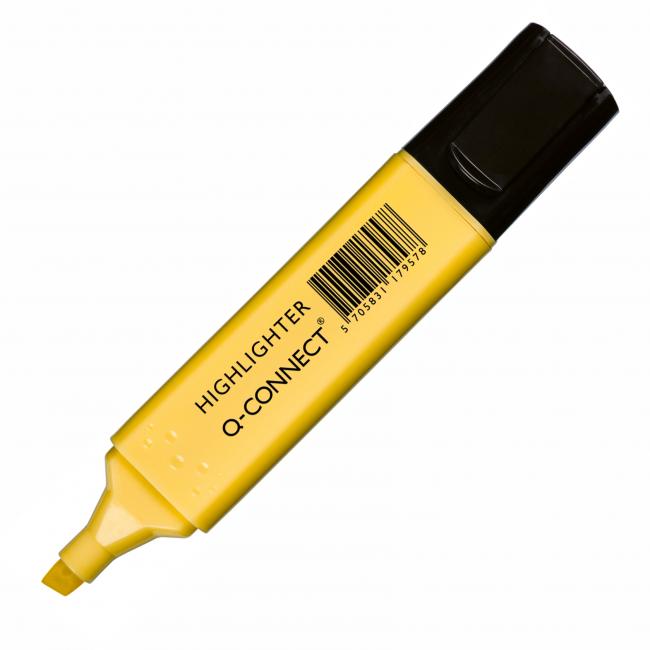 Q-CONNECT Textmarker, pastellgelb
