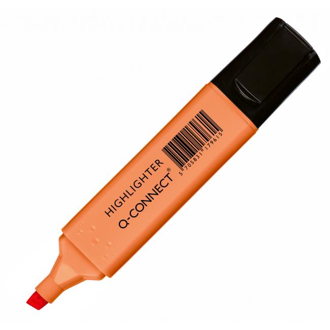 Textmarker Q-CONNECT Pastellorange