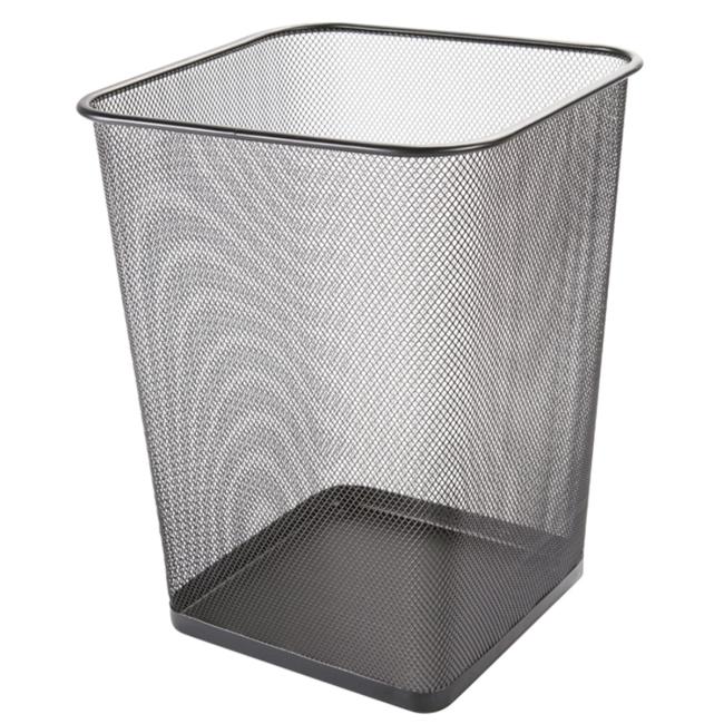 Drahtkorb 18 l quadratisch schwarz