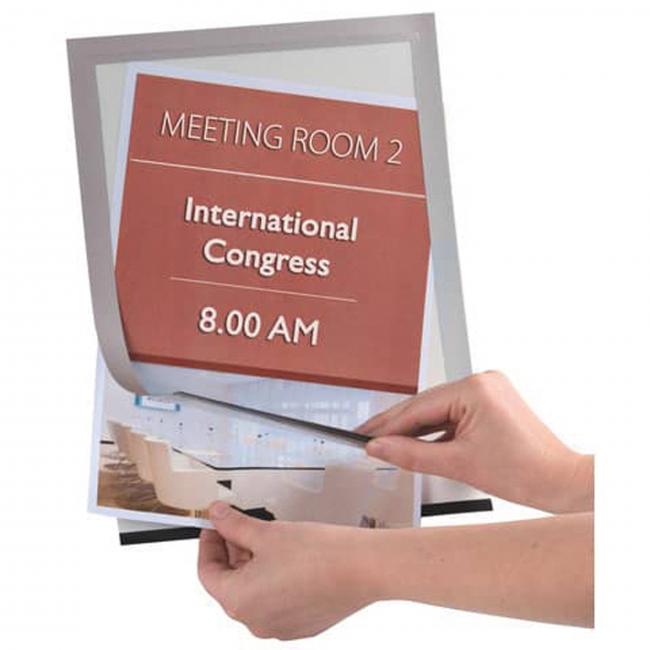 [QC022351] Selbstklebende Dokumentenhülle A4 silber 2 Stück