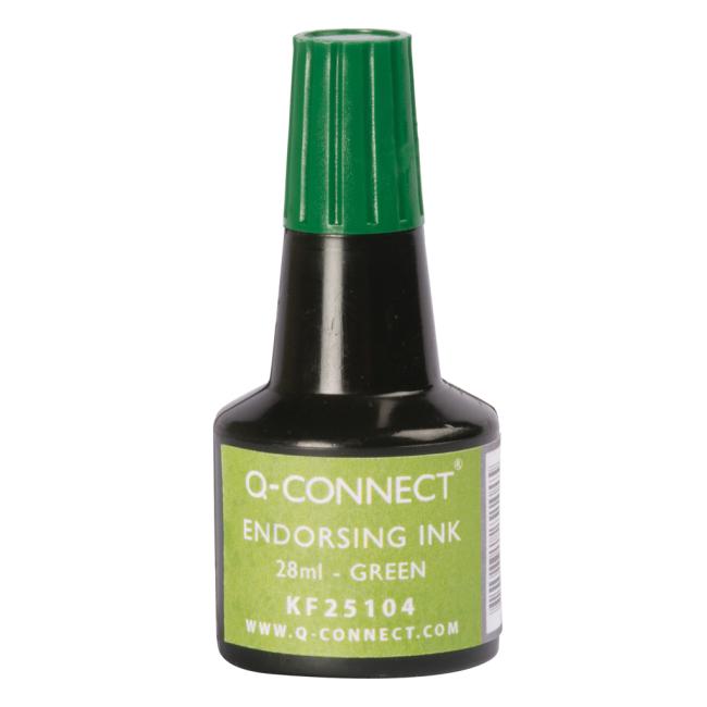 Stempeltinte Q-CONNECT grün 28 ml