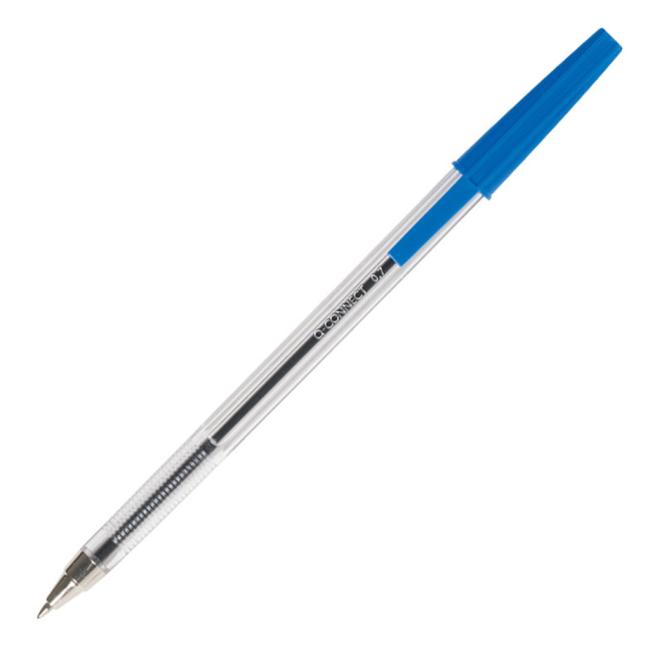 Einwegkugelschreiber Q-CONNECT M blau