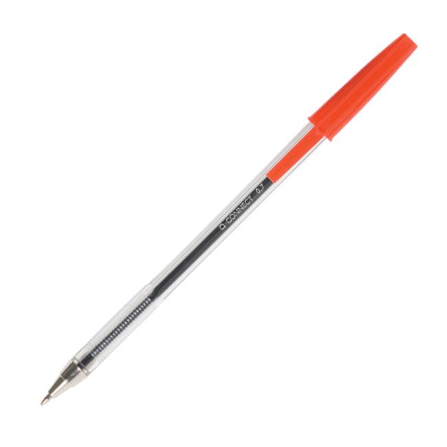 Einwegkugelschreiber Q-CONNECT M rot
