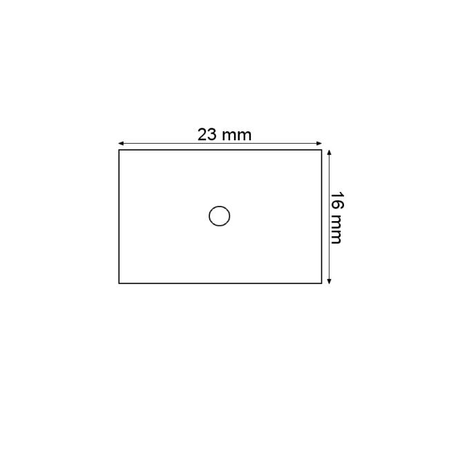 Etiketten 16x23 für 1623 Preisschild weiß rechteckig