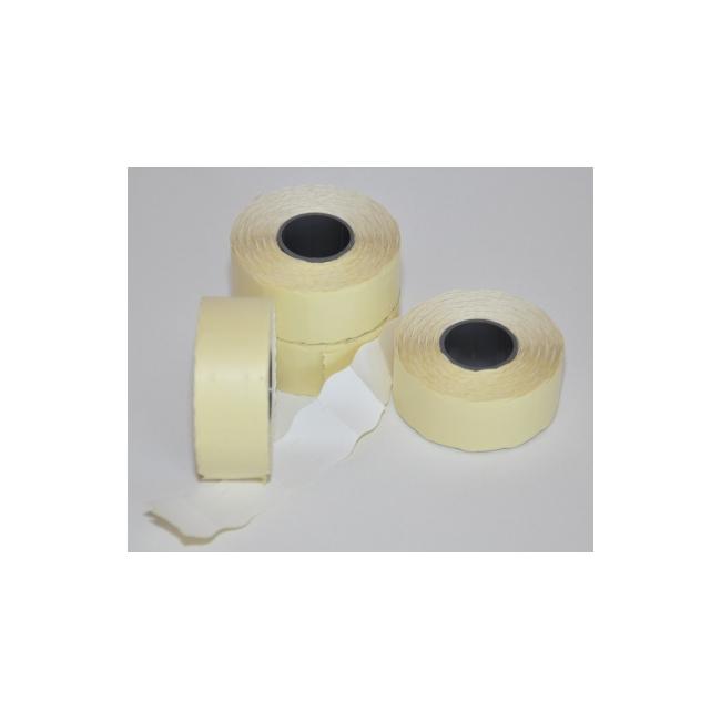 Etiketten 25x16 weiß rund