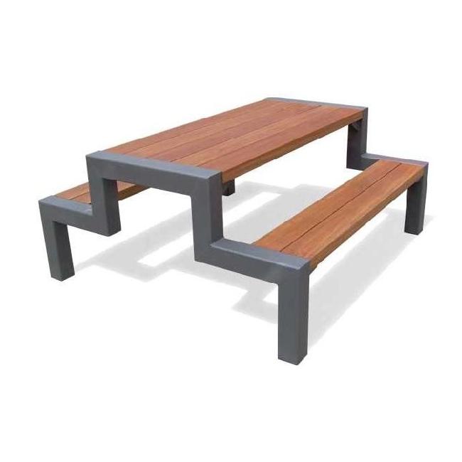 Alba Gartenmöbelset, massiv, H 81 x B 136 x T 64 cm