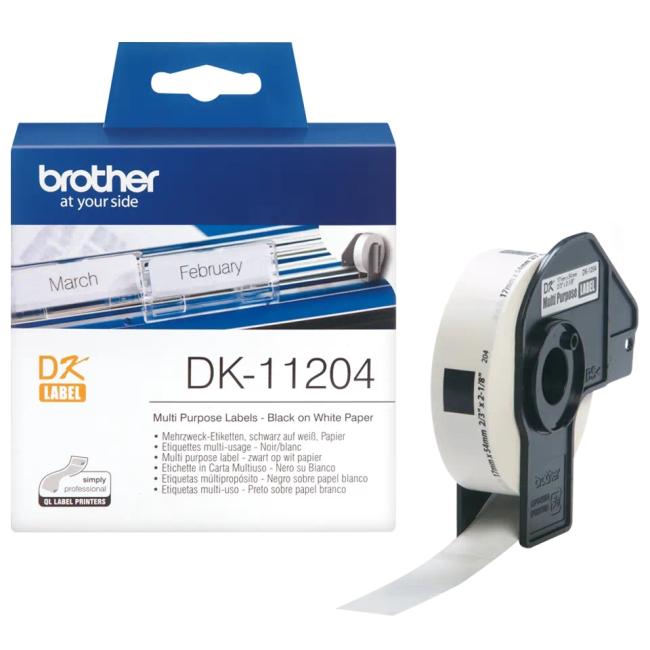 Brother DK-11240 Selbstklebeetiketten 17 x 54 mm Multifunktions-Weiß