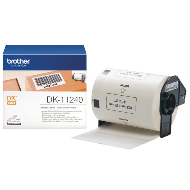 [BR112400] Brother DK-11240 Selbstklebeetiketten 102 x 51 mm für Barcodes