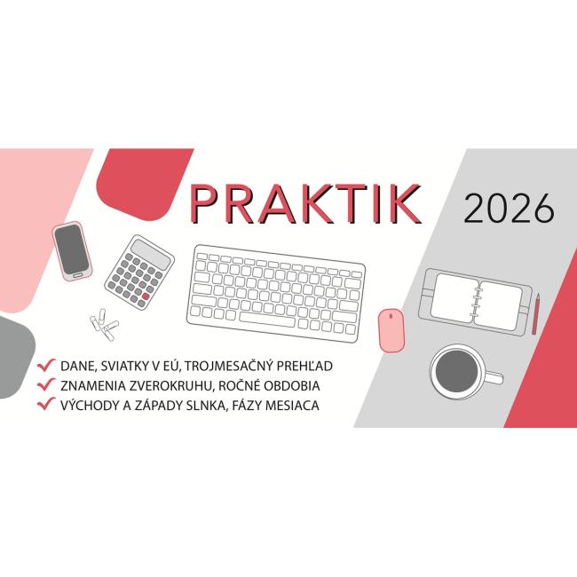 [S29] Tischkalender, säulenförmig, 32 x 15,5 cm - PRAKTIK 2026