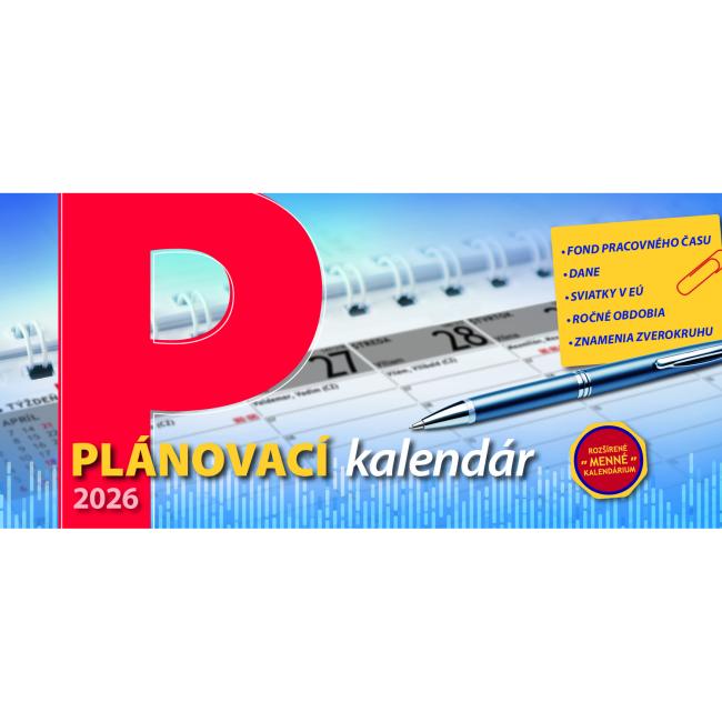 [S31] Tisch-Säulenkalender 29,7 x 13,8 cm - Planung bis 2026