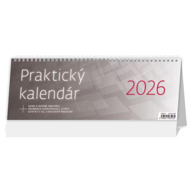 [S362B] Tischkalenderspalte 33,6 x 12,1 cm - Praktisches Büro 2026