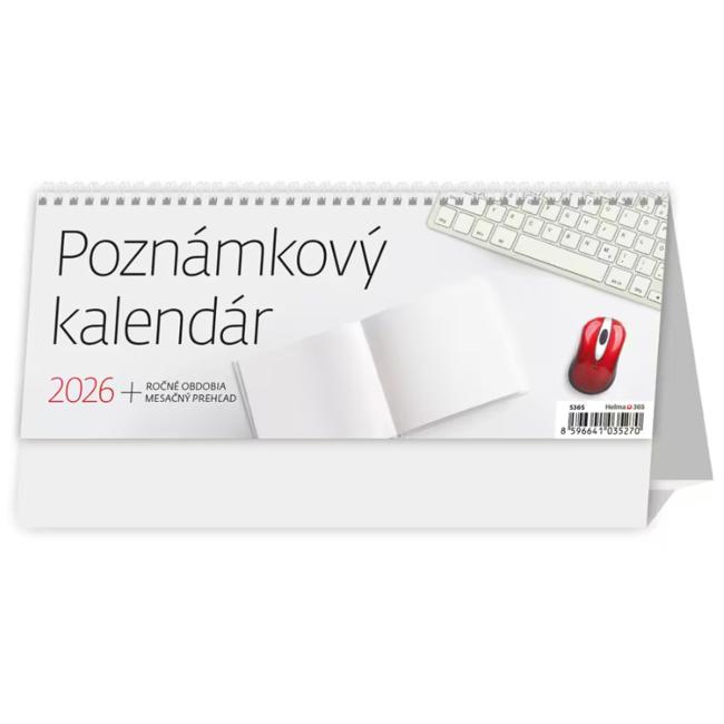[S365A] Tischkalender 24,6 x 9,6 cm - Memo 2026