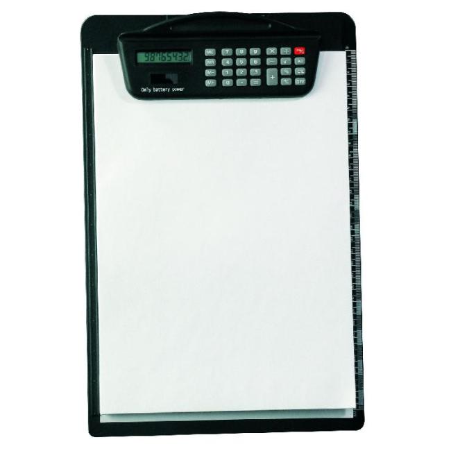 [SA111900] A4-Schreibblock mit Taschenrechner, schwarz