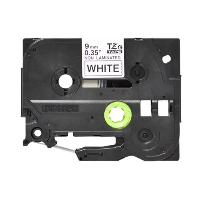 Brother TZ-N221 selbstklebendes Klebeband 9 mm weiß/schwarz