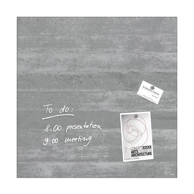 [SI000168] Glaspaneel Artverum 48x48cm abgehängter Beton