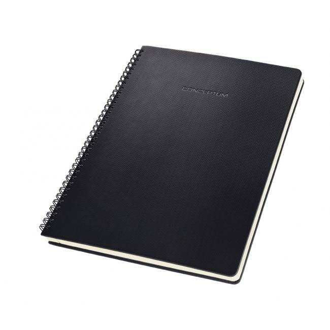 [SI000823] CONCEPTUM Spiralnotizbuch schwarz 176x214mm