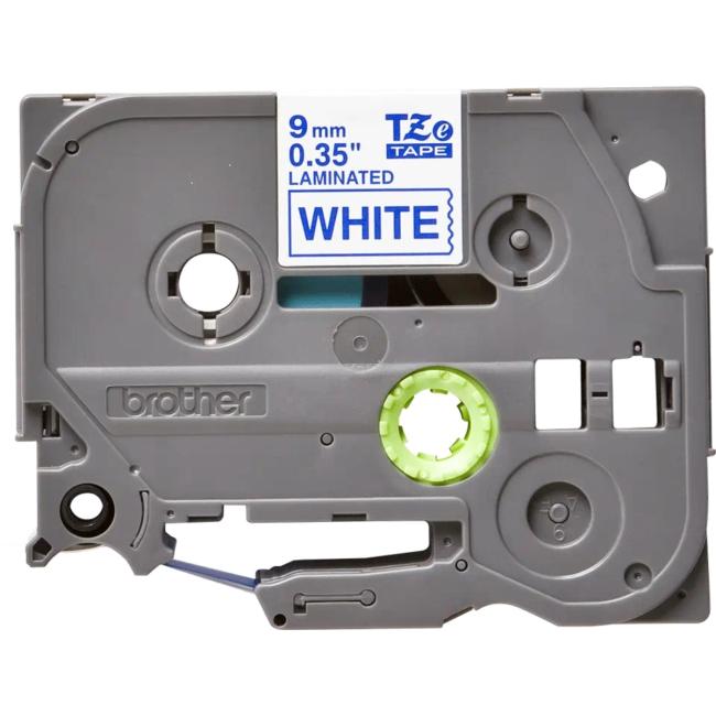 Brother TZ-223 selbstklebendes Klebeband 9 mm weiß/blau