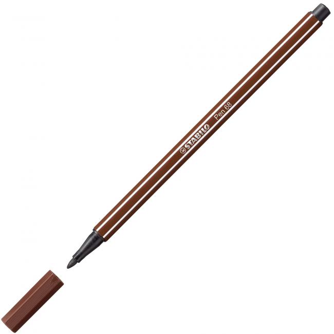 [ST006845] STABILO Stift 68 Marker braun