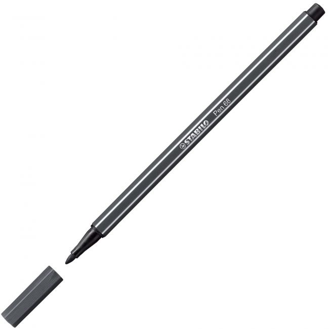 STABILO Stift 68 Marker schwarz-grau