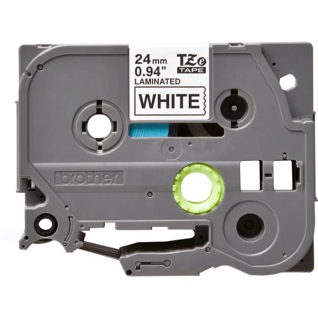 Brother TZe-251 24 mm weiß/schwarzes selbstklebendes Klebeband