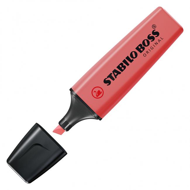 [ST007040] STABILO BOSS ORIGINAL Textmarker rot
