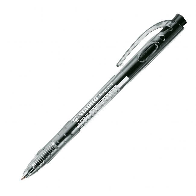 STABILO Liner 308 Kugelschreiber schwarz