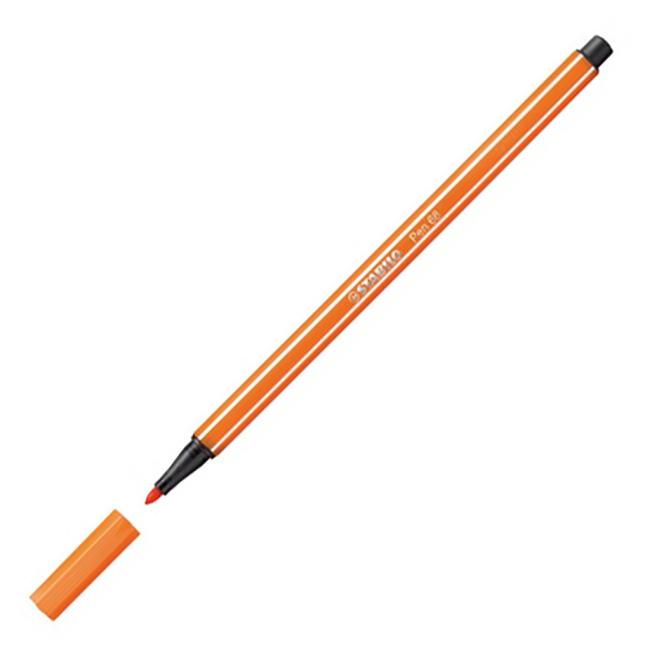 STABILO Pen 68 fluoreszierender orangefarbener Marker