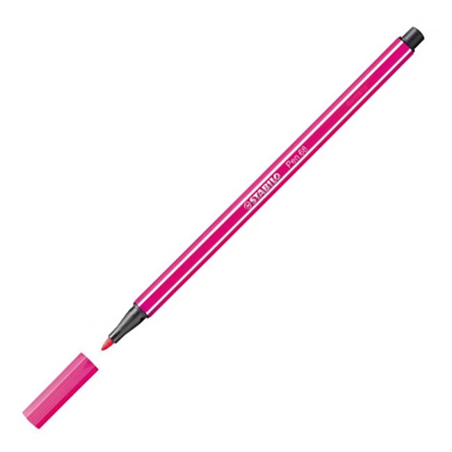 STABILO Pen 68 fluoreszierender pinkfarbener Marker