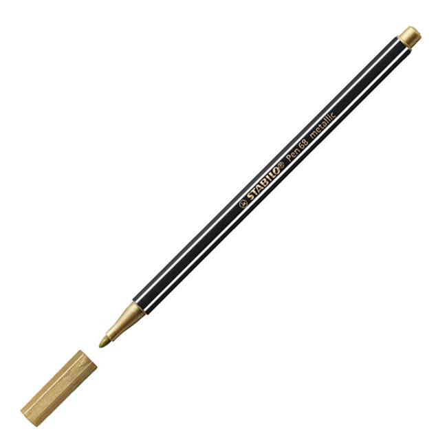 [ST068810] Filzstift STABILO Pen 68 Metallic-Gold
