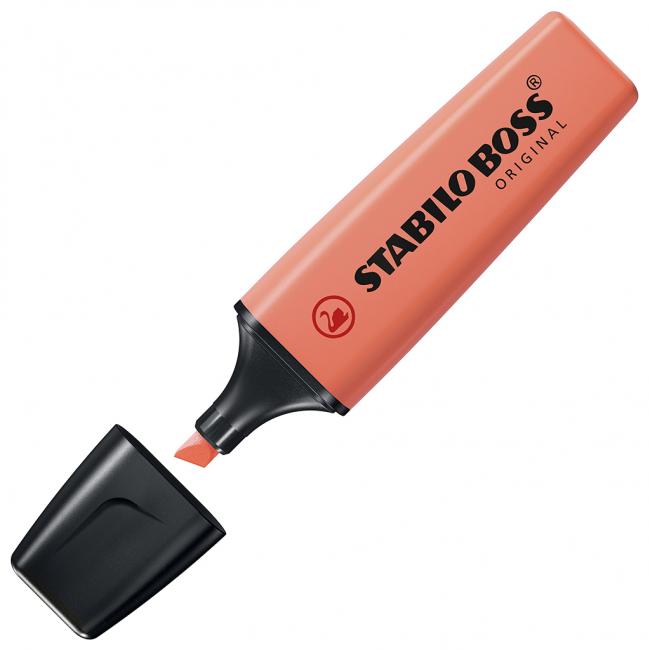 [ST070140] STABILO BOSS ORIGINAL Textmarker Pastell Pastellkoralle Rot