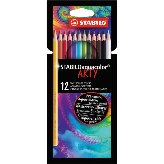 [ST161200] STABILO Aquacolor Buntstifte 12er Set ARTY