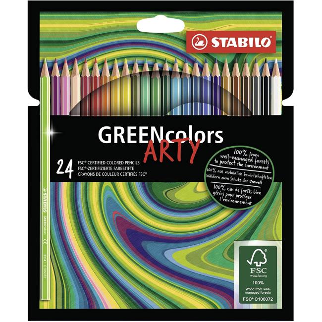 [ST192420] STABILO GREENcolors 24 Stück 'ARTY' Buntstifte